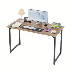 47 Inch Computer Desk Gaming Desk Multi-Function Writing Table Student Art Modren Simple Style PC Wood And Metal Desk Workstation