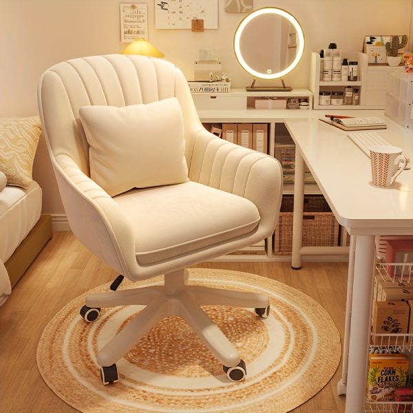 Cute Office Chair Home Computer Chairs Adjustable Task Chairs Modern Office Chair Makeup Chair 360?? Swivel Computer Chair Mid Back Chair Living Room Chairs